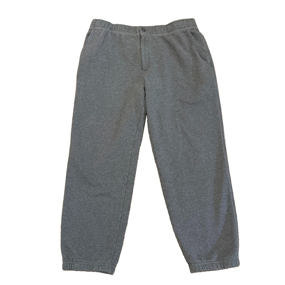 LL Bean Gray Fleece Lounge Comfy Classic Jogger Sweatpants Men's Size XL 508146
